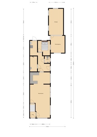 Floorplan - Werfstraat 4, 9503 BT Stadskanaal